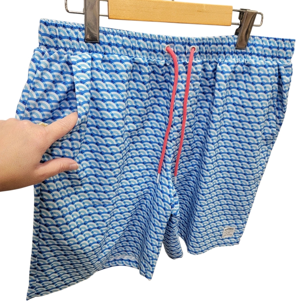Mosmann Australia Swim Shorts Blue Summer Beach Fitted Lined Quick-Dry Men’s XL - Picture 6 of 17